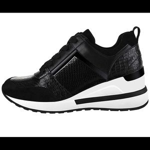 Beautiful Black Wedge Sneakers- NEVER WORN!